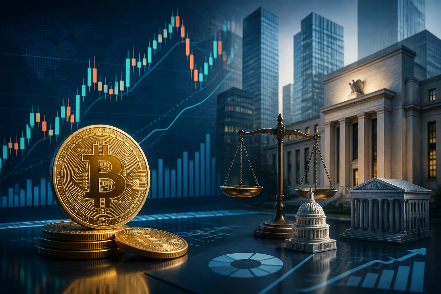 بيتكوين تستقر عند 77,400 دولار مع ترقب تصويت مجلس الشيوخ على قانون Clarity واجتماع الفيدرالي