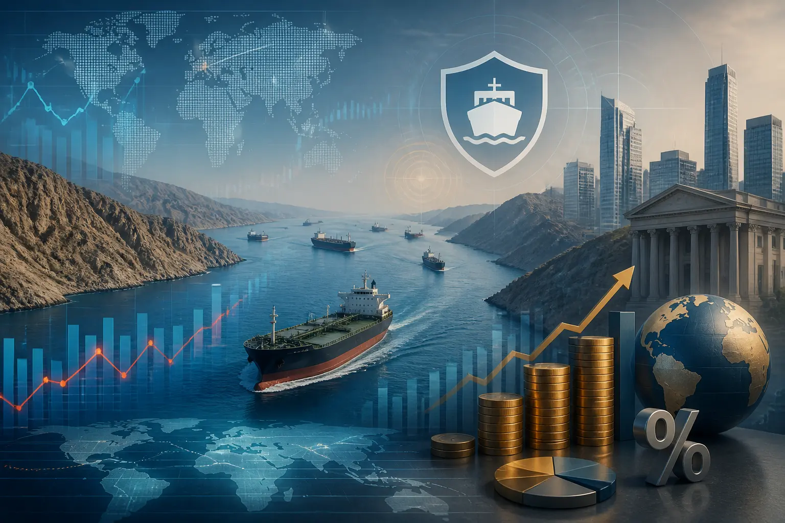 بلاغ عن إصابة سفينة بمقذوف في مضيق هرمز يرفع حالة التأهب