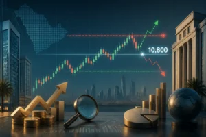 تاسي يواجه اختبارًا حاسمًا عند 10,800 نقطة لتحديد اتجاه السوق السعودي