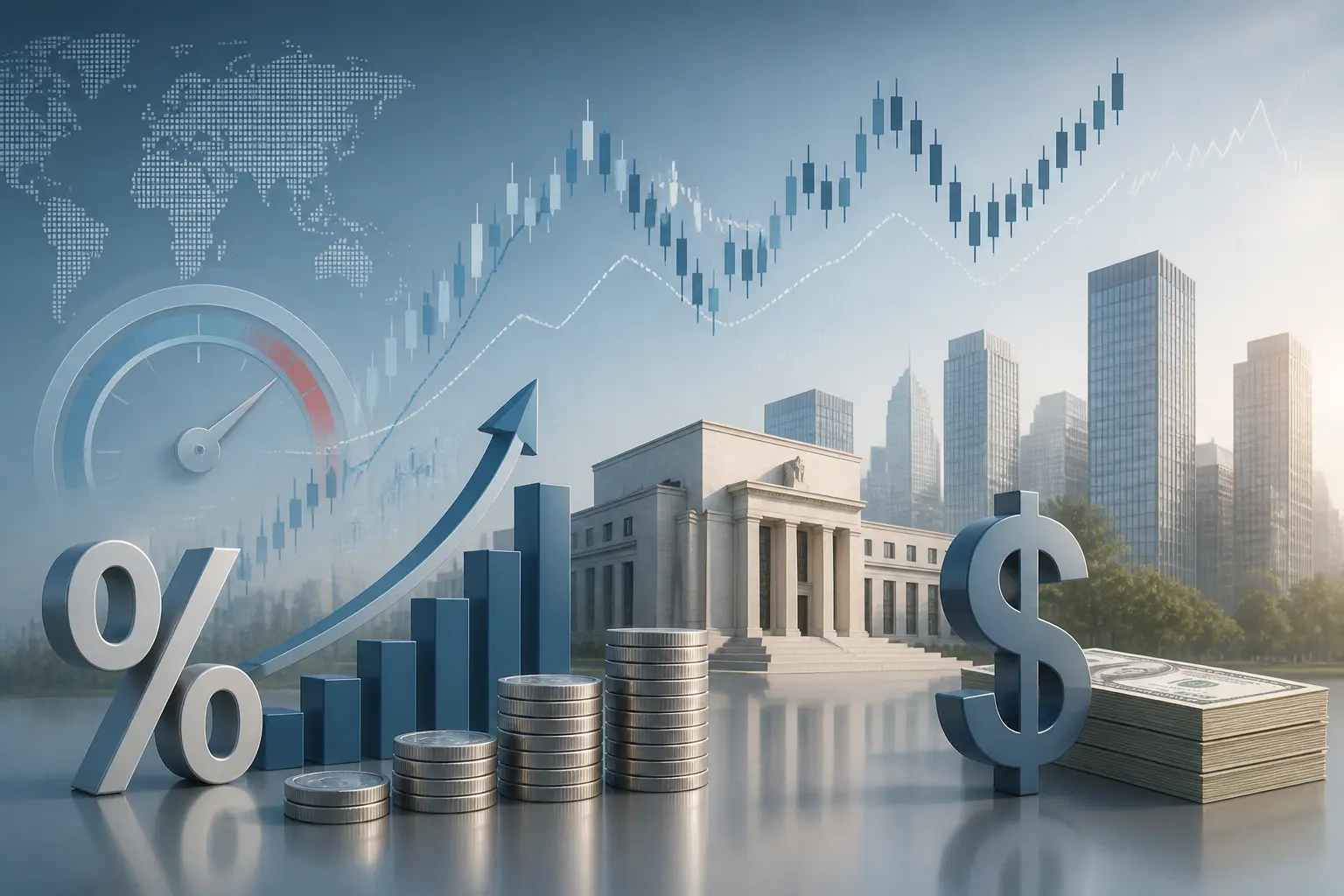 اللجنة الفيدرالية للسوق المفتوحة تتجه لرفع الفائدة 25 نقطة أساس وتأثيرات متباينة على الدولار الأمريكي