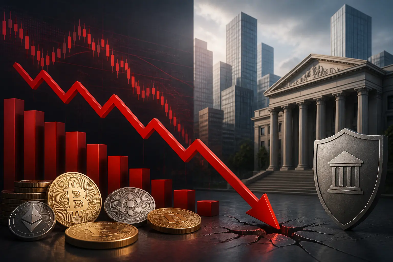 تراجع أسهم العملات الرقمية بعد رفض مجلس الشيوخ الأمريكي مشروع قانون التنظيم