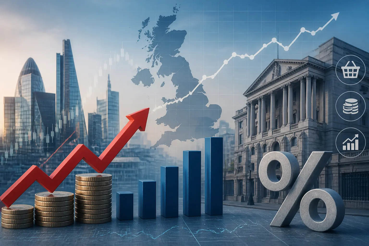 مؤشر أسعار المستهلك في المملكة المتحدة يرتفع 3.1% في أغسطس مع توقعات بتأثير على السياسة النقدية