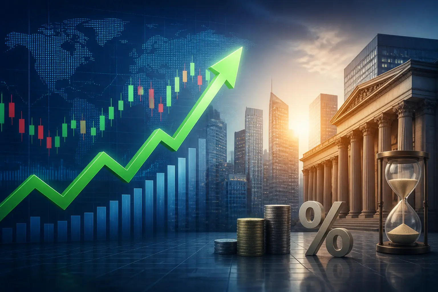 العقود الآجلة لمؤشر داو جونز ترتفع قبيل قرار رفع سعر الفائدة من الاحتياطي الفيدرالي