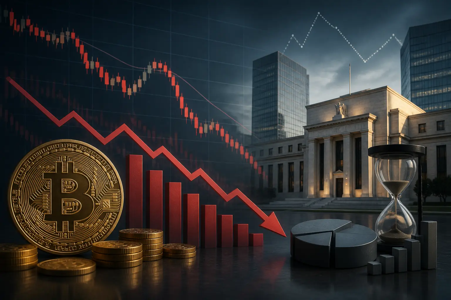 بيتكوين ينخفض دون 76 ألف دولار وسط ضغوط تنظيمية وترقب قرار الفيدرالي