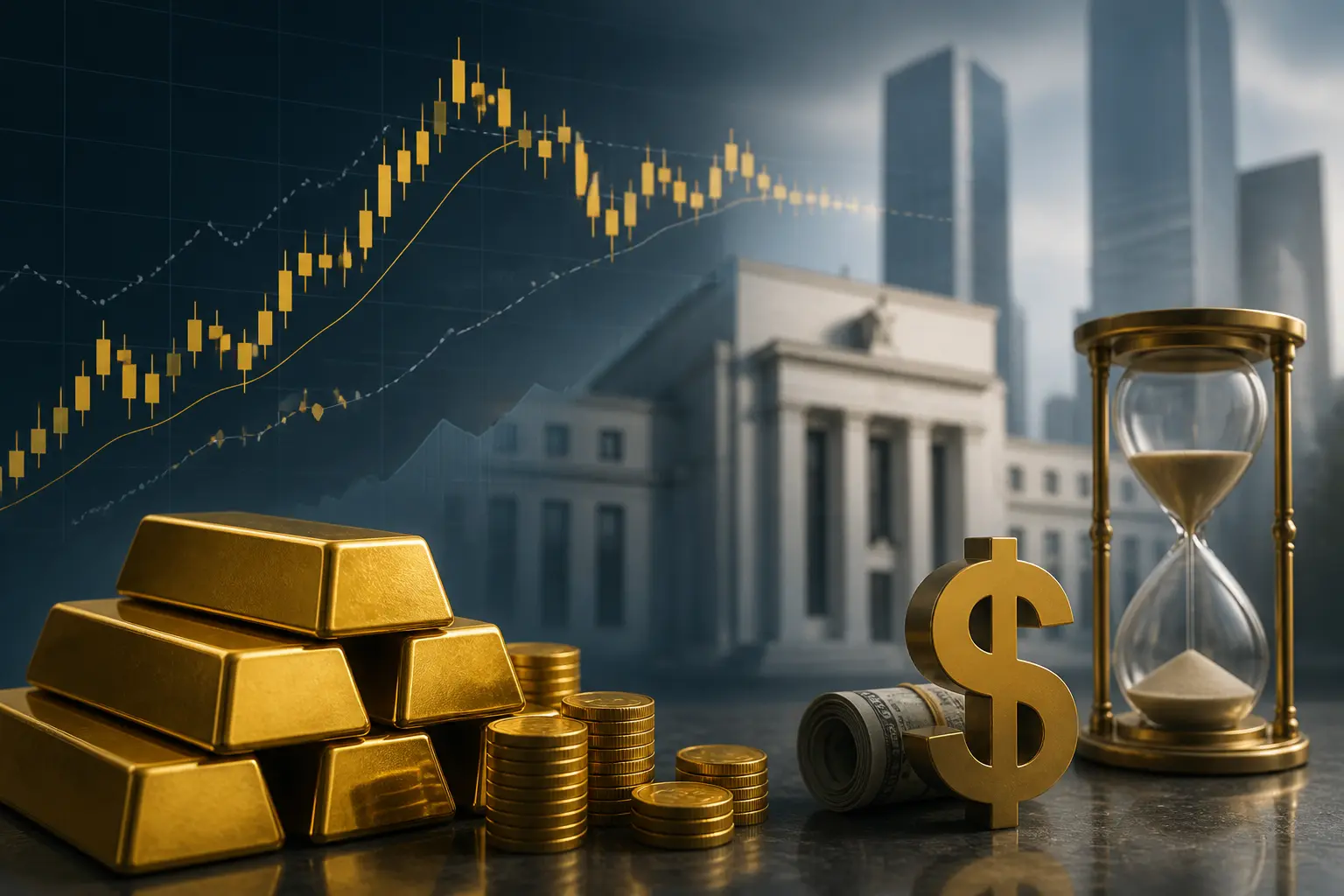 الذهب يتماسك دون 4350 دولارًا قبيل قرار الفيدرالي وسط ترقب المستثمرين