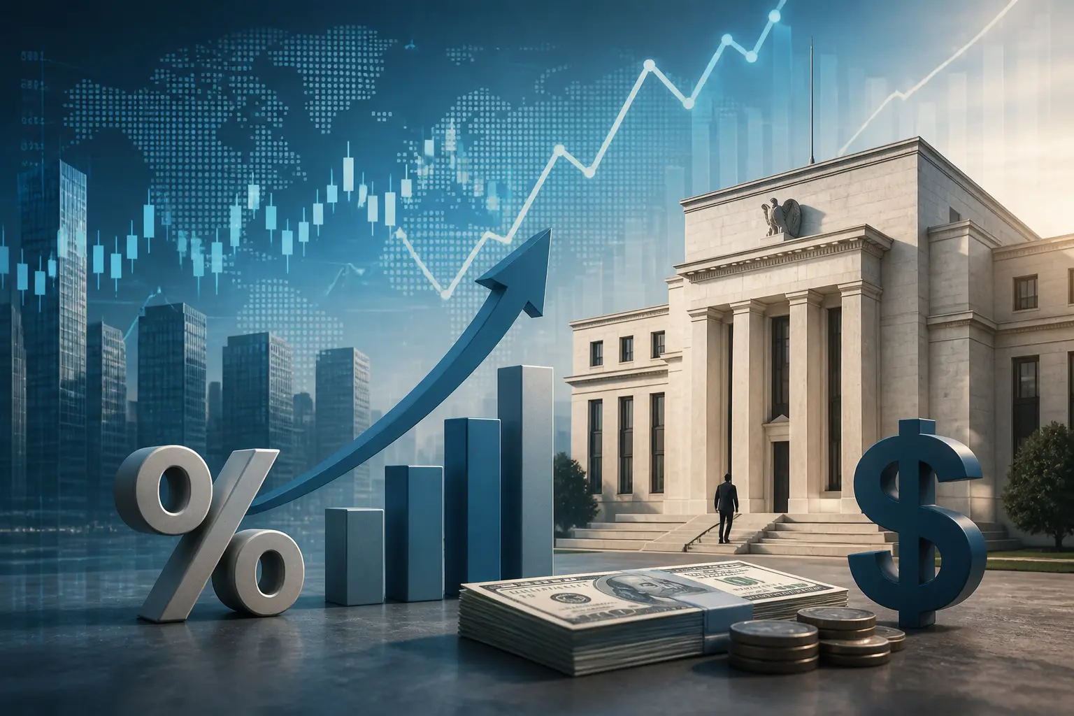 توقعات رفع الفائدة من الفيدرالي وتأثيرها على الدولار الأمريكي