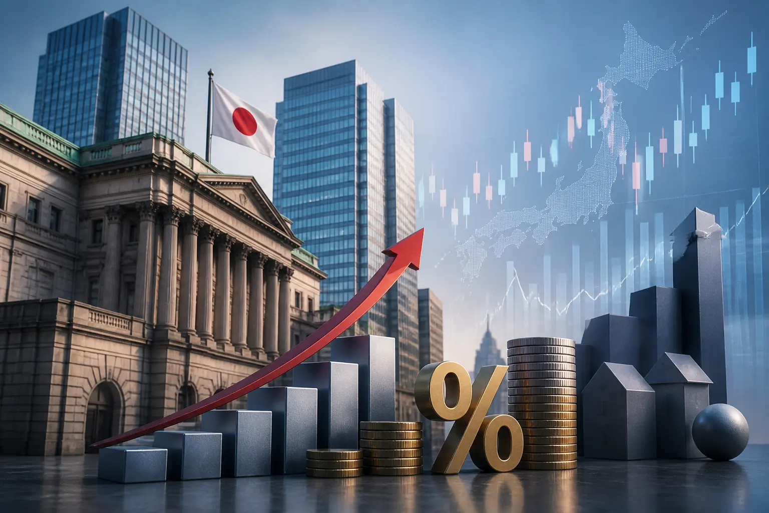 بنك اليابان يترقب رفع الفائدة لأعلى مستوى منذ 31 عامًا وسط ضغوط تضخمية
