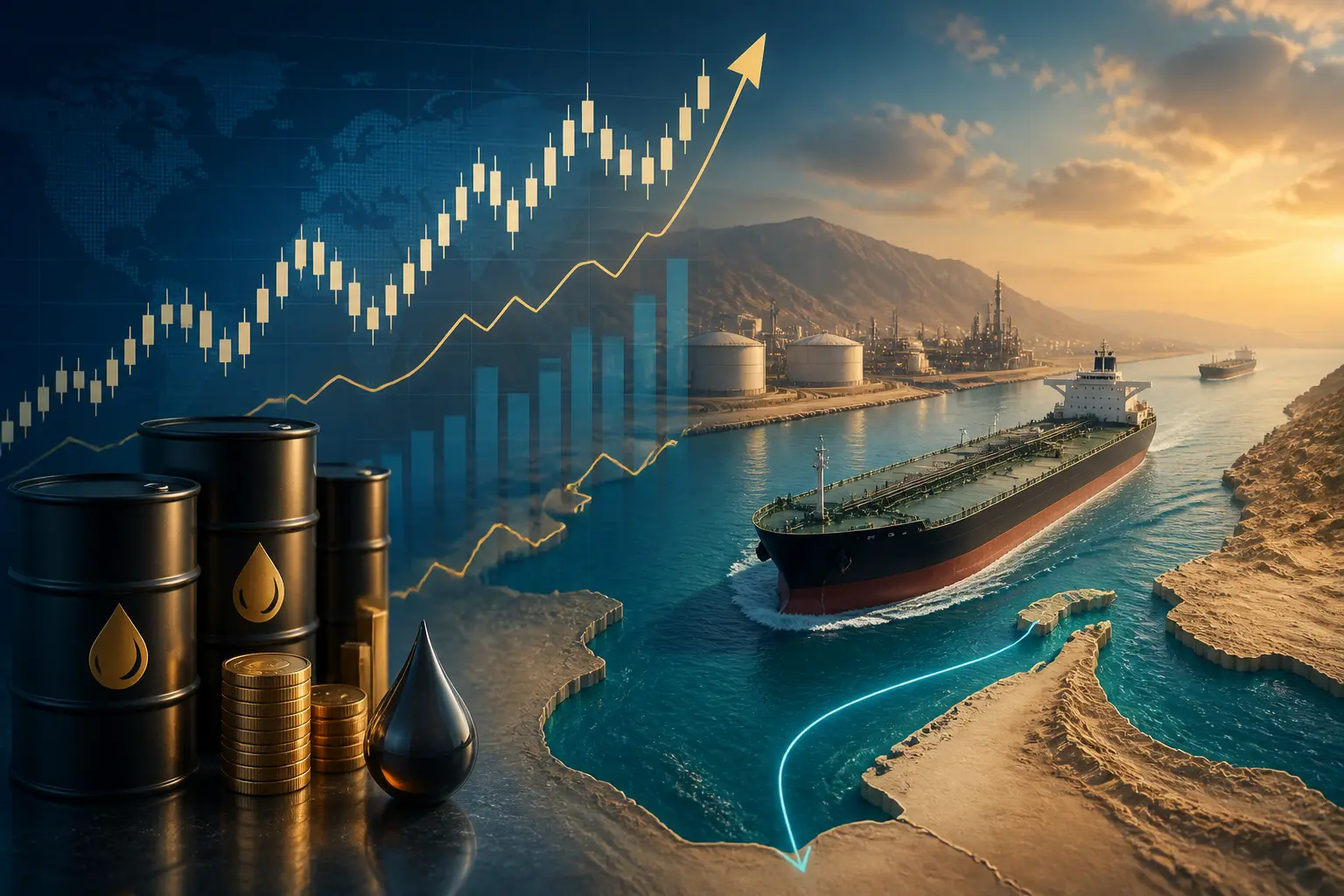 النفط الخام يستعيد مستوياته قرب 97.50 دولار مع توجيه الشحنات السعودية عبر عُمان