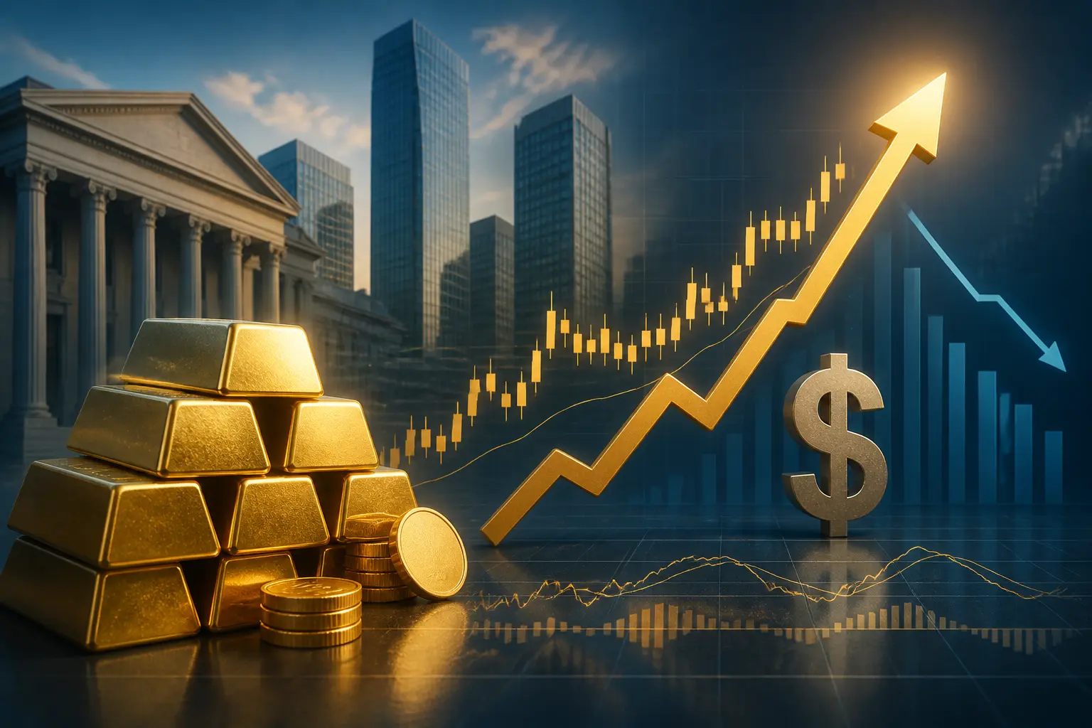 الذهب يرتفع لأعلى مستوى أسبوعي مع تراجع عوائد السندات الأمريكية ودعم الدولار الضعيف