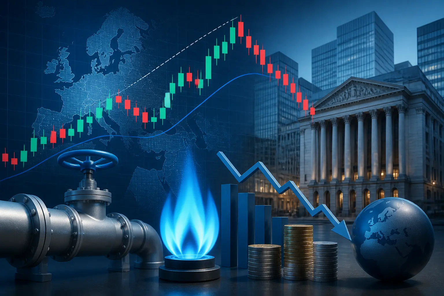 الغاز الطبيعي الأوروبي يقترب من إنهاء سلسلة مكاسب استمرت خمسة أسابيع