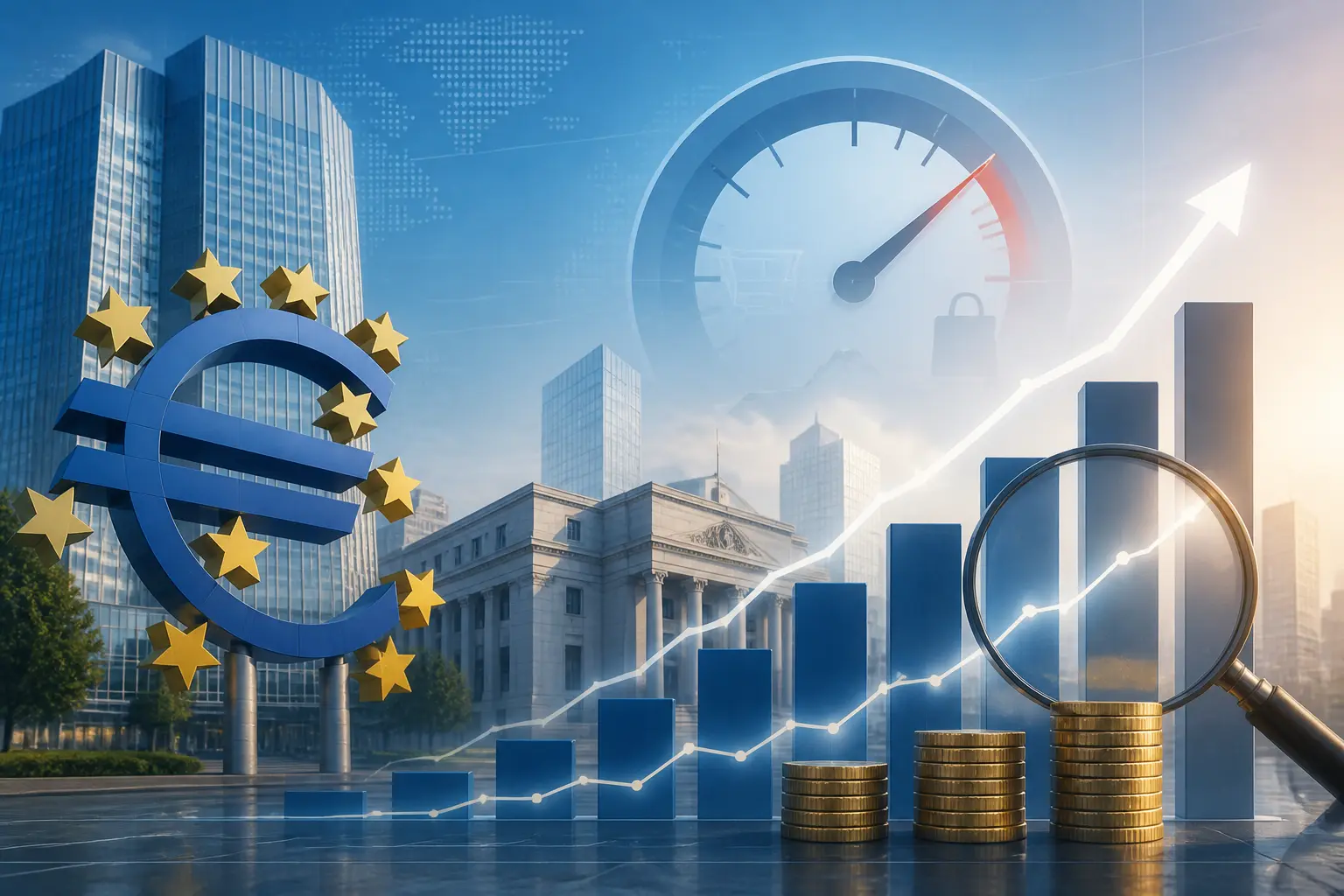 البنك المركزي الأوروبي يحذر من التضخم ويركز على الحذر في رفع الفائدة