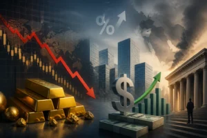 الذهب يتراجع دون 4350 دولار مع صعود الدولار وسط مخاوف رفع الفائدة وأزمة الشرق الأوسط