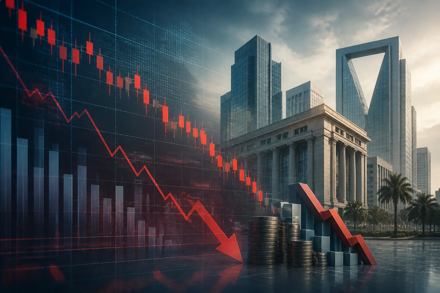 تراجع مؤشر تاسي 0.6% مع ضغط على 180 سهمًا في جلسة الإثنين