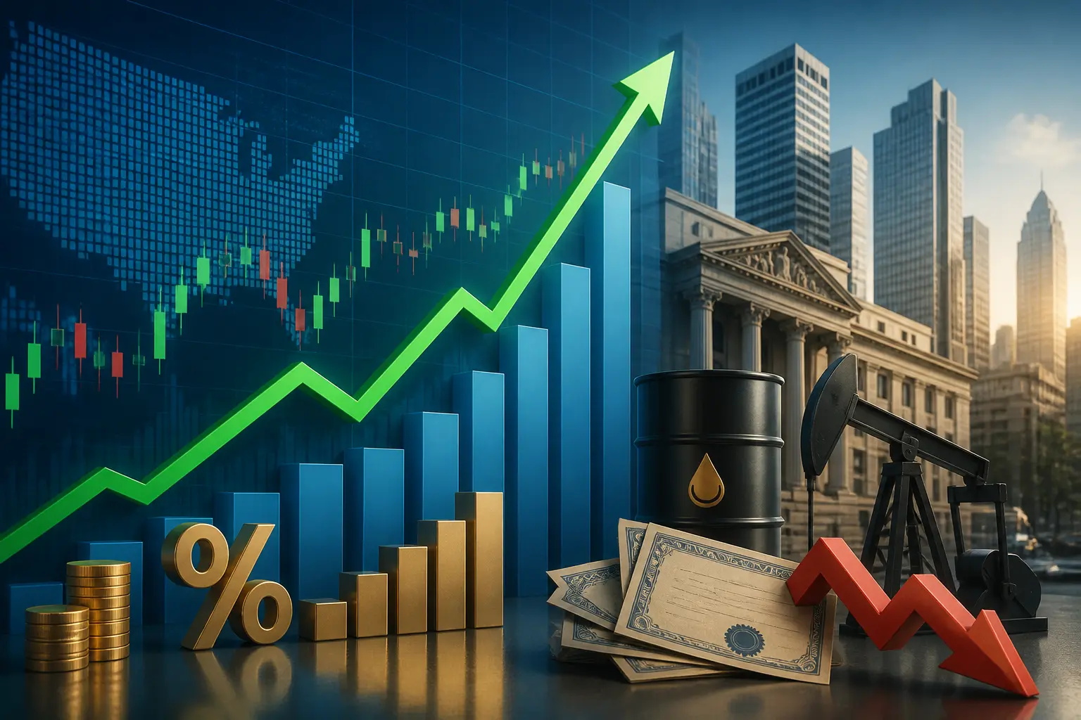 الأسهم الأمريكية ترتفع بدعم تراجع أسعار النفط وعوائد السندات