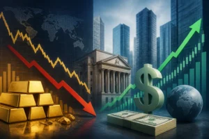 تراجع أسعار الذهب مع تشديد الاحتياطي الفيدرالي ودعم الدولار الأمريكي