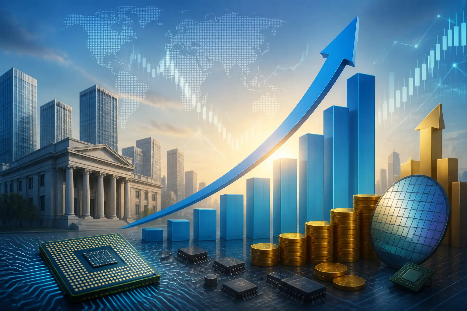 بنك أوف أمريكا يرفع توقعاته لسوق أشباه الموصلات إلى 3.2 تريليون دولار بحلول 2030