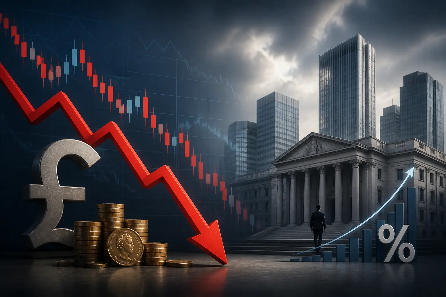 الجنيه الإسترليني يتراجع قرب 1.3300 مع تفاقم عجز المالية البريطانية وتوقعات تشديد الفائدة الأمريكية