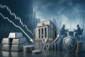 انخفاض سعر الفضة مع توقعات تشديد الفيدرالي وتراجع الطلب على الملاذ الآمن بسبب محادثات الولايات المتحدة وإيران
