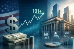 الدولار الأمريكي يصمد فوق 101 وسط ترقب بيانات البطالة وتعليقات البنوك المركزية