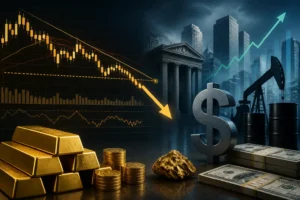 سعر الذهب يتراجع مع صعود الدولار والنفط قرب دعم حاسم عند 4235 دولار للأونصة