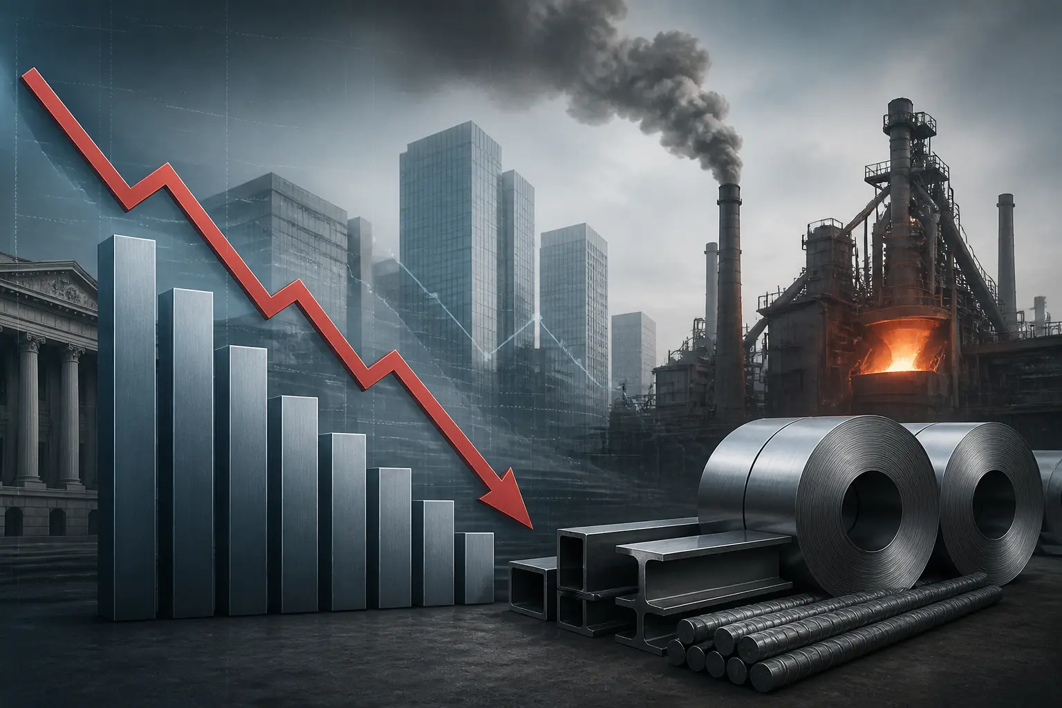 انخفاض إنتاج الصلب الخام العالمي بنسبة 1.2% في أغسطس مع تراجع الإنتاج الصيني