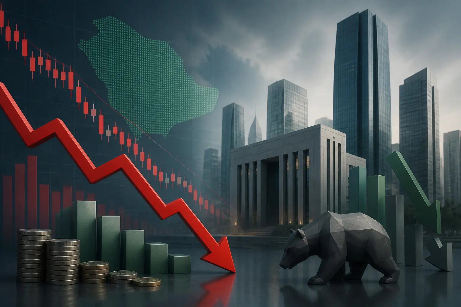 تراجع مؤشر تاسي بنسبة 0.8% مع انخفاض واسع في الأسهم السعودية