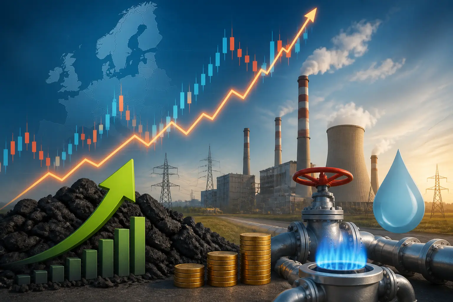 ارتفاع أسعار الغاز الأوروبية يعيد الفحم إلى مزيج توليد الكهرباء