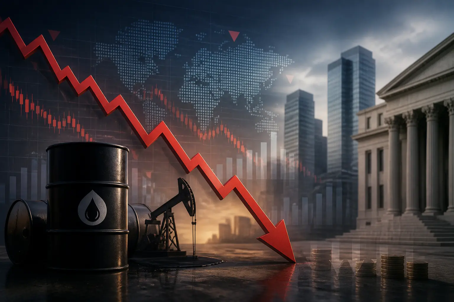تراجع أسعار النفط بأكثر من 1% مع تجدد آمال التهدئة بين أمريكا وإيران