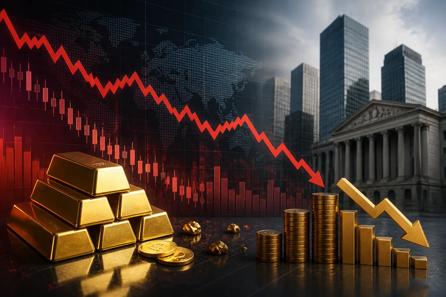 تراجع حاد في سعر الذهب اليوم بالسعودية ومصر وسط انهيار عالمي