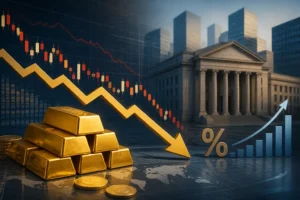 الذهب يتراجع 3% مع توقعات رفع الفائدة من الاحتياطي الفيدرالي