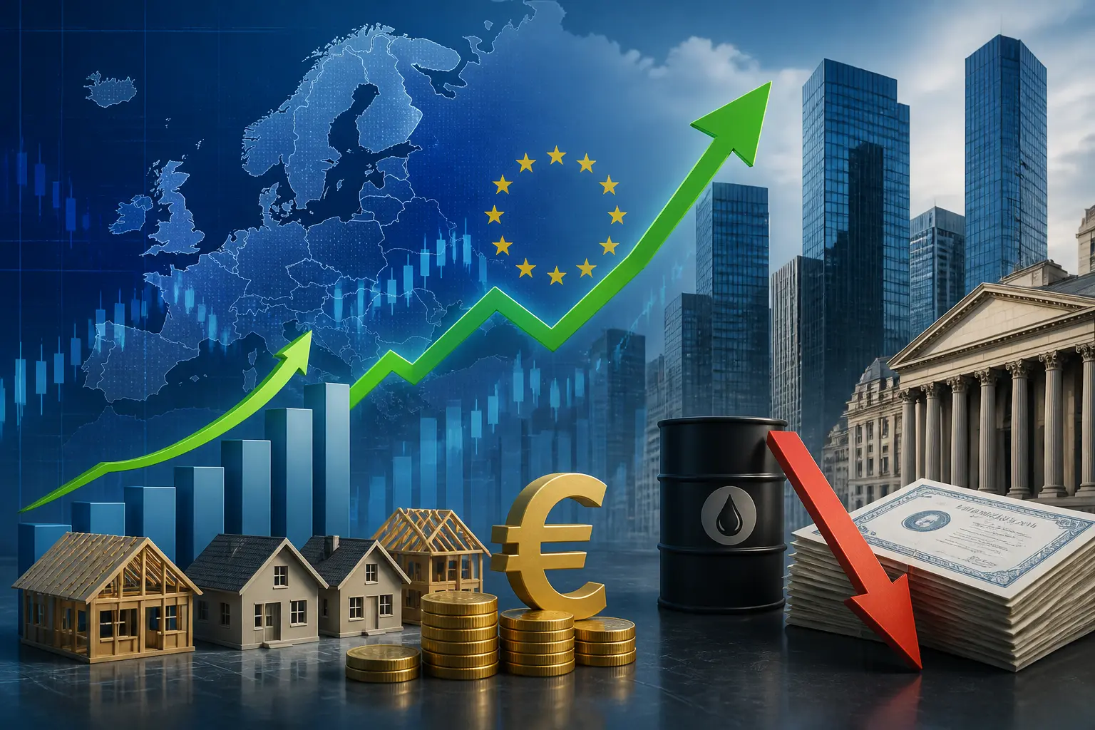 الأسهم الأوروبية ترتفع بدعم قفزة أسهم بناء المنازل البريطانية رغم ضغوط النفط والسندات