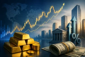 الذهب يحافظ على مكاسبه وسط ضغوط رفع الفائدة وارتفاع الدولار الأمريكي