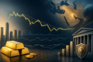 الذهب يستقر بعد هبوط حاد مع ترقب تحركات الاحتياطي الفيدرالي ومخاطر الشرق الأوسط