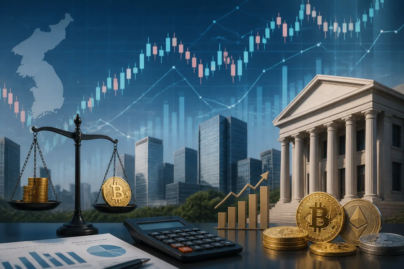 كوريا الجنوبية تناقش تأجيل ضريبة العملات المشفرة بسبب نقص بيانات التداول الخارجية