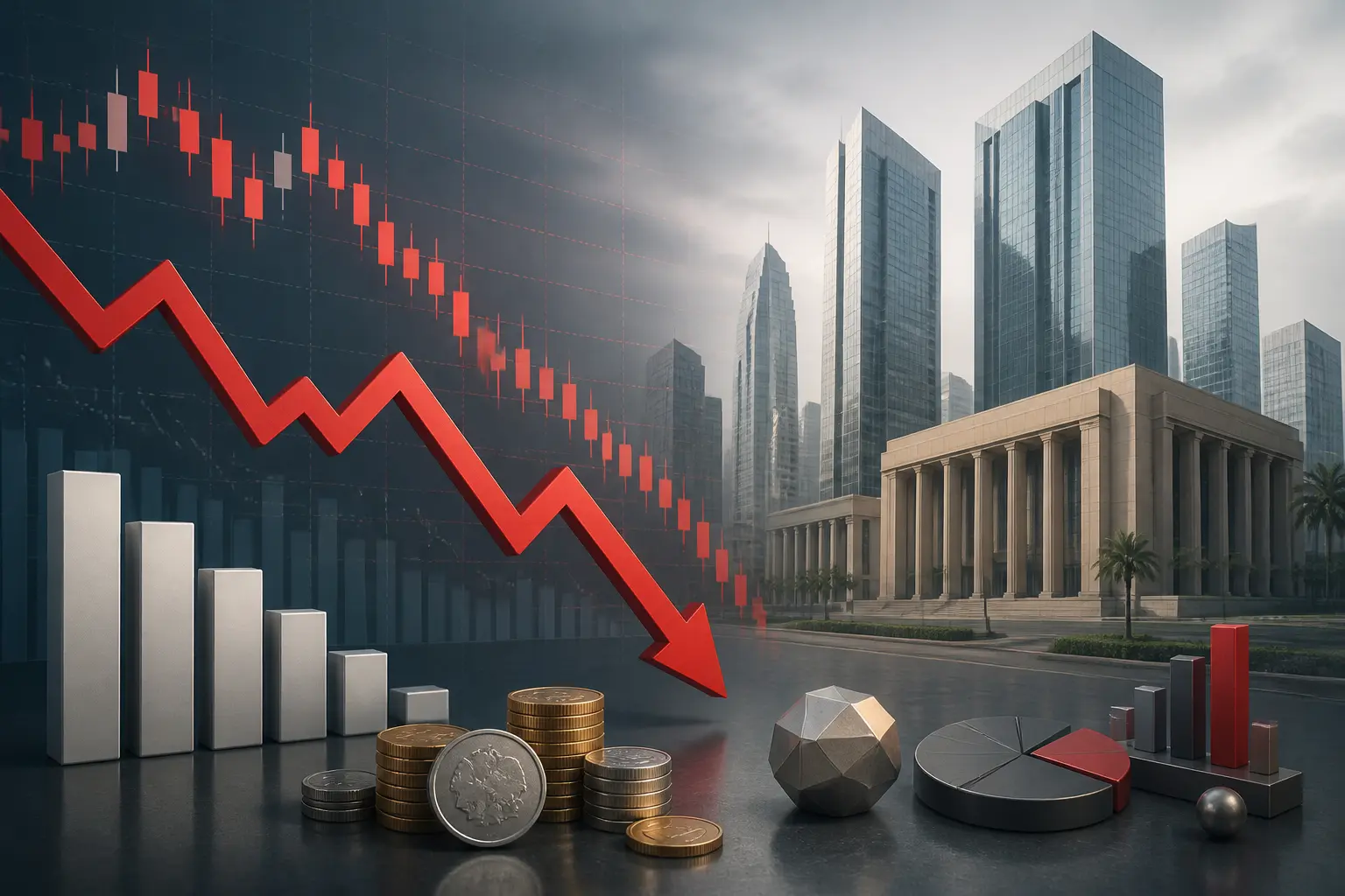 تراجع مؤشر تاسي 1.2% وسط ضغوط بيعية واسعة على الأسهم السعودية
