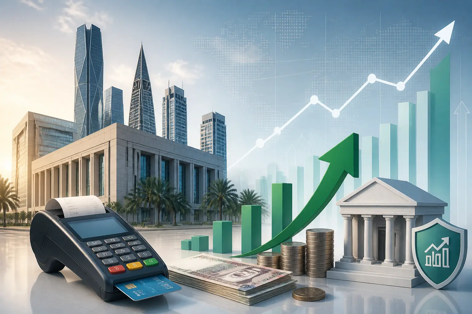 ارتفاع الإنفاق عبر نقاط البيع في السعودية 3.5% إلى 13.37 مليار ريال