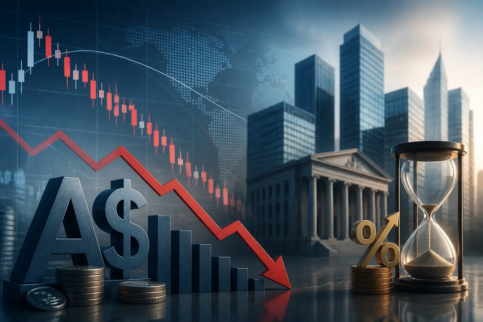 تراجع الدعم المحتمل للدولار الأسترالي مع تباطؤ توقعات رفع الفائدة من بنك الاحتياطي الأسترالي