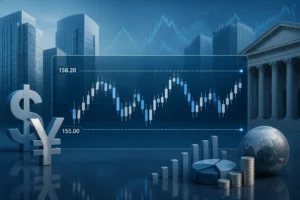زوج الدولار الأمريكي مقابل الين الياباني يتداول ضمن نطاق عرضي بين 155 و158.20