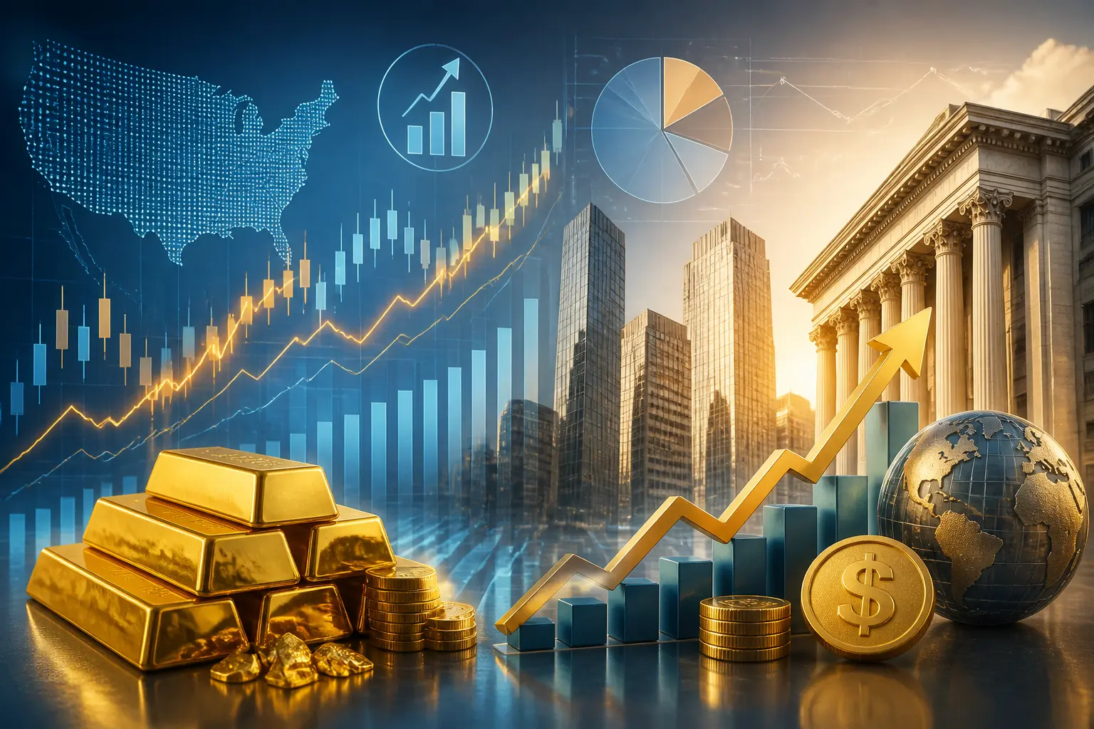 بيانات التضخم الأمريكية تتفوق على التوقعات وصعود ملحوظ للذهب وأسواق وول ستريت