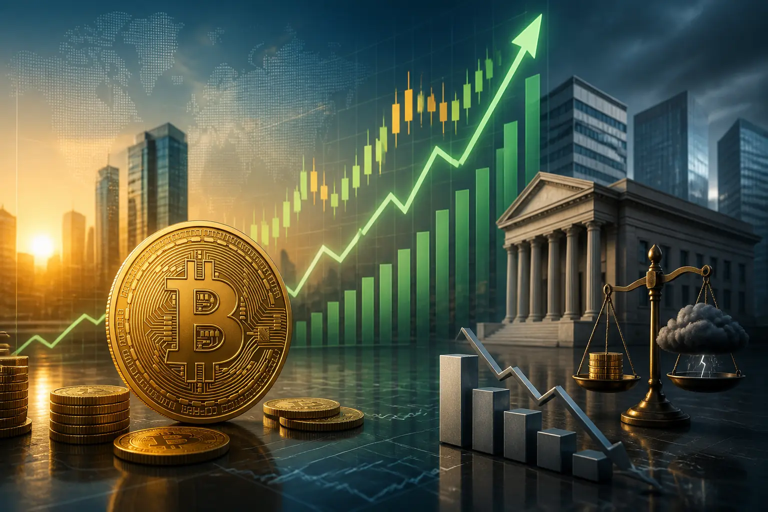 بيتكوين يرتفع إلى 84 ألف دولار مع استمرار مكاسب الربع الثالث وسط تحديات الربع الرابع