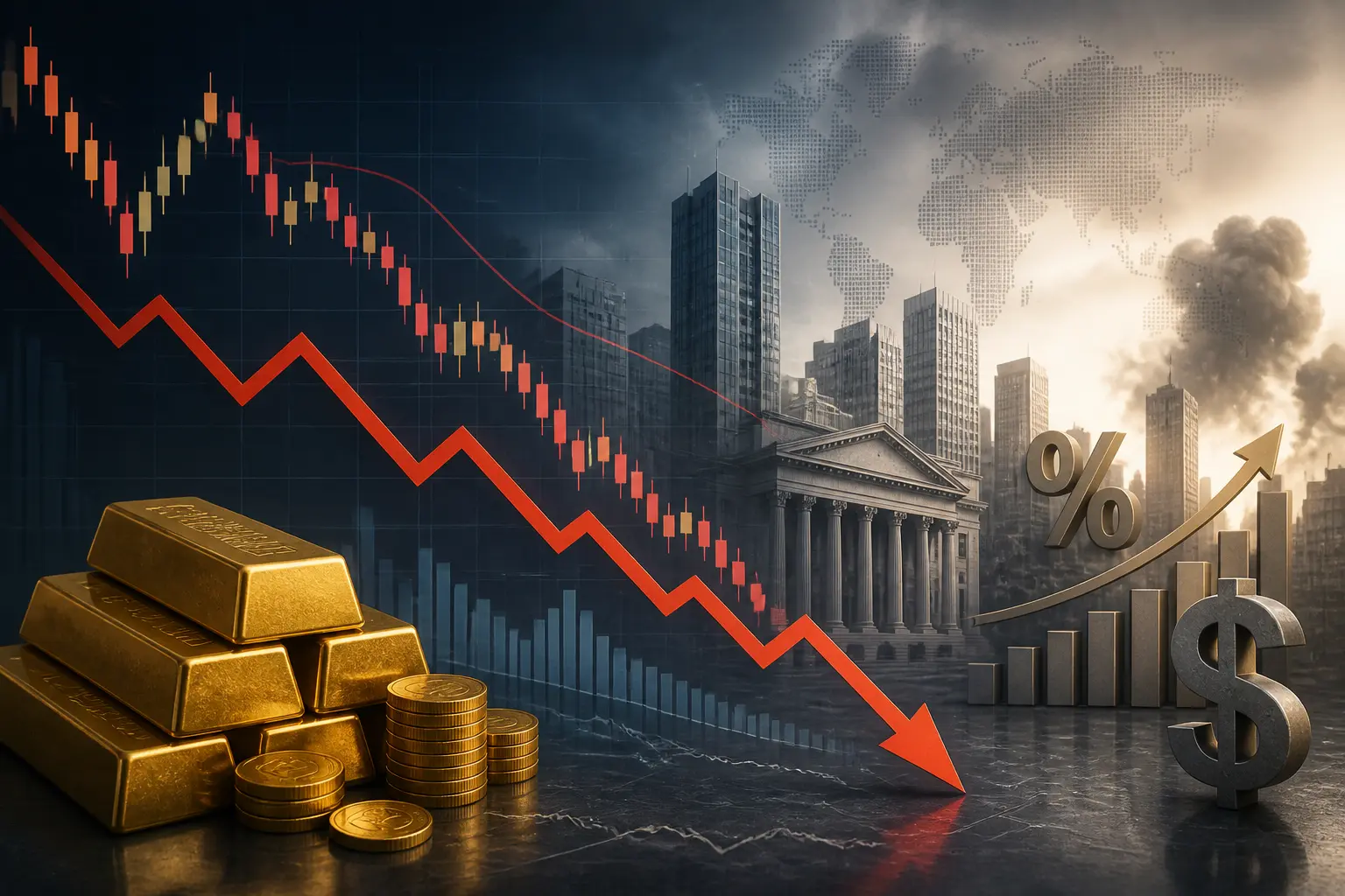 الذهب يتراجع دون 4200 دولار مع صعود عوائد الولايات المتحدة وتصاعد التوترات الإيرانية