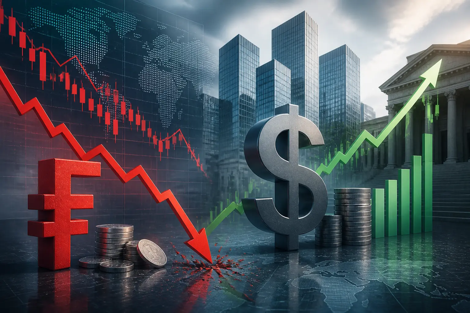 الفرنك السويسري يتراجع لأدنى مستوى في 16 شهراً مع استمرار دعم الدولار الأمريكي