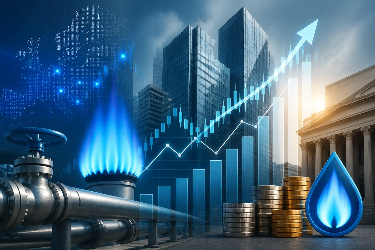 أسعار الغاز الطبيعي الأوروبية ترتفع مع استمرار عجز المخزون في الربع الرابع