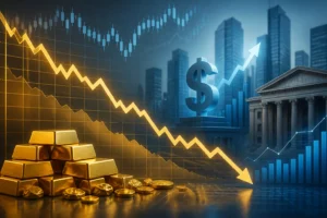 الذهب يتراجع قرب أدنى مستوياته اليومية مع استمرار صعود الدولار وارتفاع عوائد السندات الأمريكية