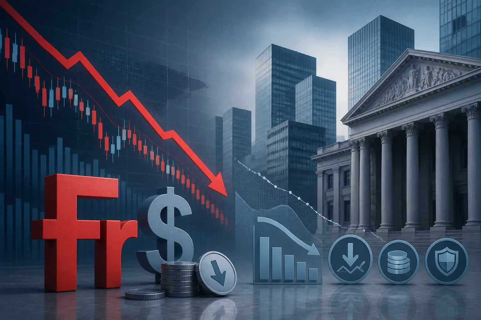 الفرنك السويسري يتراجع لأدنى مستوى منذ 16 شهرًا وسط توقعات باستمرار السياسة النقدية الميسرة