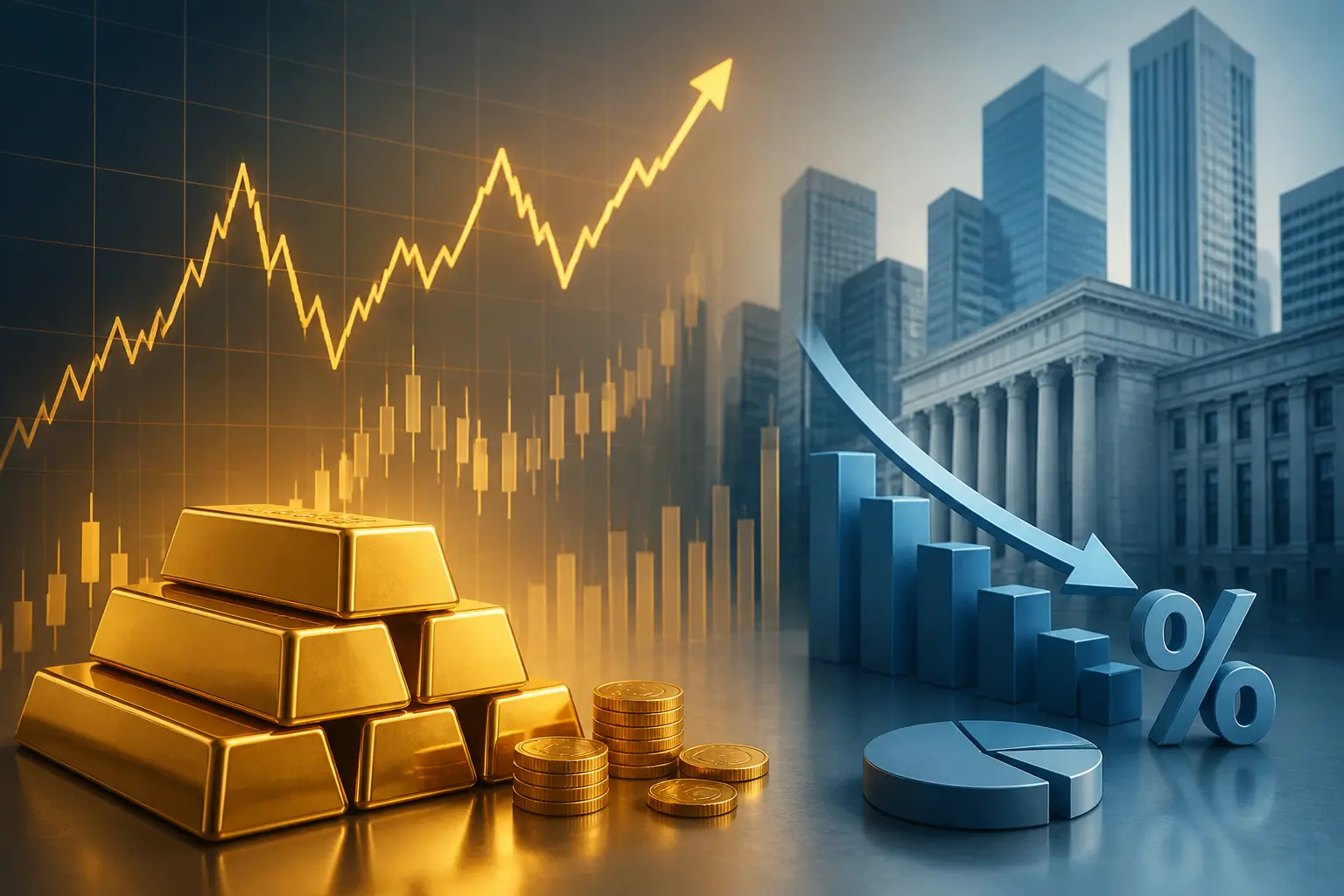 الذهب يرتفع هامشيًا مع تراجع توقعات رفع الفائدة الأمريكية بعد بيانات التضخم