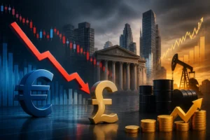 اليورو يتراجع أمام الجنيه الإسترليني مع تصاعد مخاوف الديون الفرنسية وارتفاع أسعار النفط
