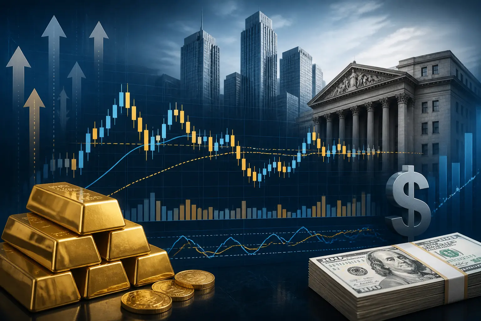 الذهب يستقر دون 4150 دولار وسط صعود الدولار وتراجع توقعات رفع الفائدة الأمريكية