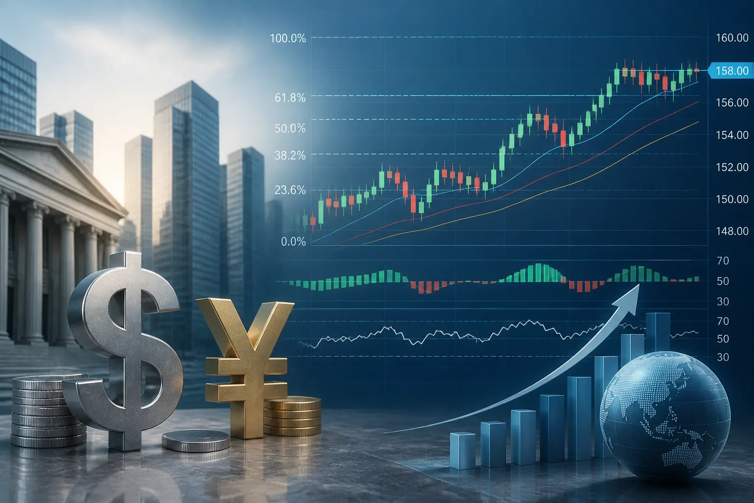 زوج الدولار الأمريكي/الين الياباني يتماسك دون 158.00 مع بقاء التحيز الصعودي