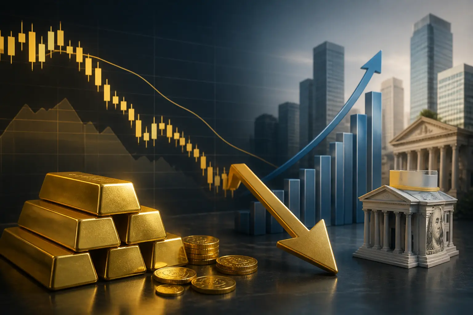 تراجع سعر الذهب دون 4200 دولار مع ارتفاع عوائد السندات الأمريكية